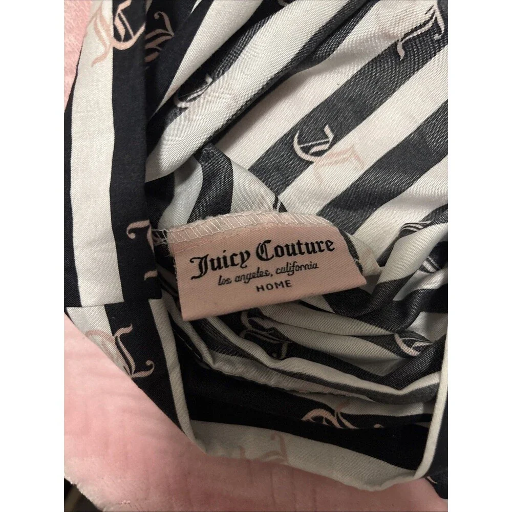 Juicy Couture Replacement Pillowcase Blue White Pink